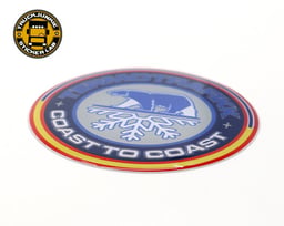 Autocollant 5 Ans Ø 7 cm Finition 3D de Luxe Autocollant