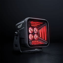 Lampe de travail STRANDS Dark Knight Fortex 39W 3200 Lumen Température de couleur réglable Feu de position rouge