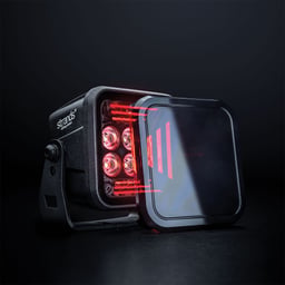 Lampe de travail STRANDS Dark Knight Fortex 39W 3200 Lumen Température de couleur réglable Feu de position rouge