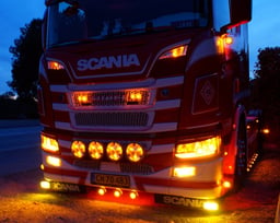 Feu de position de phare Scania blanc chaud à partir de 2016 30 LED