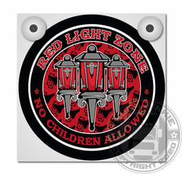Red Light Zone enseigne lumineuse Deluxe Complète