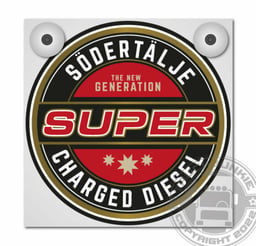SUPER 2.0 Jeu de Plaques Avant SöDERTÄLJE Nouvelle Génération 18x18cm