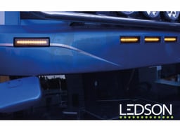 Feux de position de pare-soleil LED Ledson à double couleur commutables pour modèles Scania R/P/G/T