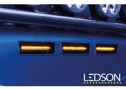 Feux de position de pare-soleil LED Ledson à double couleur commutables pour modèles Scania R/P/G/T