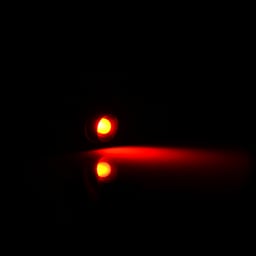 Mini Spots LED 24V Rouge 5 Pièces Cadre Noir
