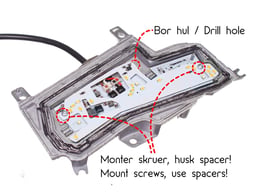 LED orange/white position light Fog light Scania R/S