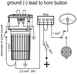 Tromba ad Aria Stile Napoletano 24V con Compressore Elettrico 113 dB Trombe in Metallo Cromato