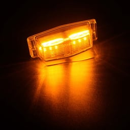 Omnius Oldskool LED Double brûleur Blanc brillant/Orange Commutable