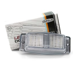 Omnius Oldskool LED Double brûleur Blanc brillant/Orange Commutable