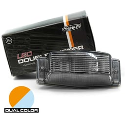 Omnius Oldskool LED Doppio Bruciatore Fumé Bianco/Arancione Commutabile