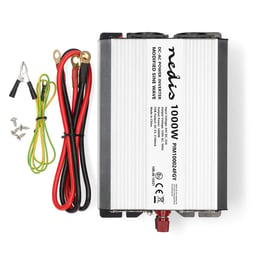 Nedis Onduleur Onde Sinusoïdale Modifiée 24V 1000W Puissance de Crête 2000W