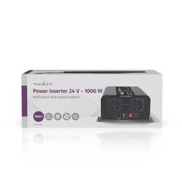 Nedis Onduleur Sinusoïdal Pur 24V 1000W Puissance de Crête 2000W