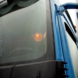 RSLO Oldskool Orange Style de Fenêtre Léger Pour Camions 12V/24V Avec Pare-soleil Intégré