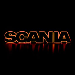 Plaque lumineuse LED Scania IP65 étanche adaptée pour logo de calandre d'origine 24V