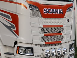 Plaque lumineuse LED Scania IP65 étanche adaptée pour logo de calandre d'origine 24V