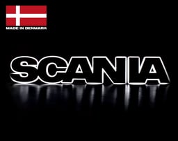 Plaque lumineuse LED Scania IP65 étanche adaptée pour logo de calandre d'origine 24V