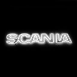 Plaque lumineuse LED Scania IP65 étanche adaptée pour logo de calandre d'origine 24V