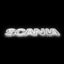Plaque lumineuse LED Scania IP65 étanche adaptée pour logo de calandre d'origine 24V