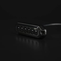 STRANDS Dark Knight Strobe Light 6-LED Double Couleur 125,3x15x35,3 mm IP67/IP69K ECE R65