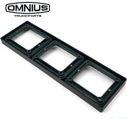 Cadre de feu arrière mince Omnius pour 3 feux arrière à LED