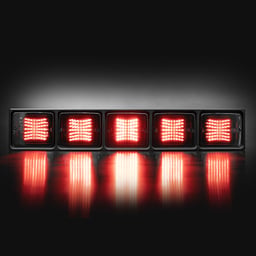Cadre de feu arrière Omnius slim pour 5 feux arrière à LED