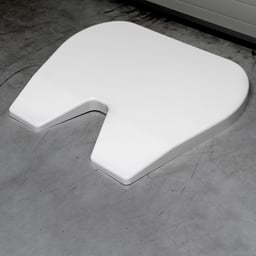 Plaque de couplage d'assiette universelle Couvercle de plaque Polyester blanc