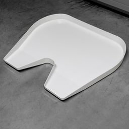 Plaque de couplage d'assiette universelle Couvercle de plaque Polyester blanc