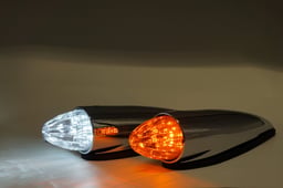 Omnius Torpedo Lampe LED 24 Volts 19 LEDs IP67 Polycarbonate ABS Chromé 380x85x80mm