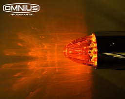 Omnius Torpedo Lampe LED 24 Volts 19 LEDs IP67 Polycarbonate ABS Chromé 380x85x80mm