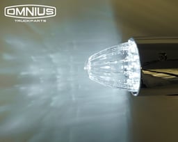 Omnius Torpedo Lampe LED 24 Volts 19 LEDs IP67 Polycarbonate ABS Chromé 380x85x80mm