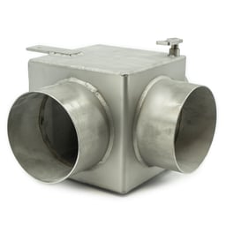Valvola di scambio scarico in acciaio inox Cilindro a doppio effetto Elettrovalvola 24V 114mm 129mm