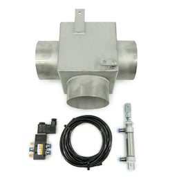 Valvola di scambio scarico in acciaio inox Cilindro a doppio effetto Elettrovalvola 24V 114mm 129mm