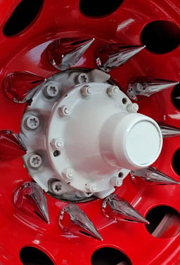 Plastique chromé Ø 33mm Longueur 124mm Importé des États-Unis