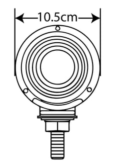 Porte-lampe Ø 10,5 cm BA15S 12V