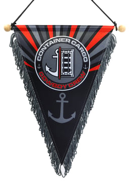 Fanion – Container cargo – Cowboy crew – 20 x 30 cm