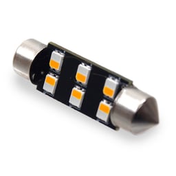 Dual-Color Festoon Lamp 24V 38mm Xenon Wit Rood