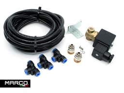 Kit di collegamento per 2 trombe ad aria 24V 8mm 6 metri tubo dell'aria valvola elettrica inclusa
