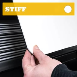 Spatlap 250x25/33/40cm - Wit - Stug/Flexibel - Zonder Print